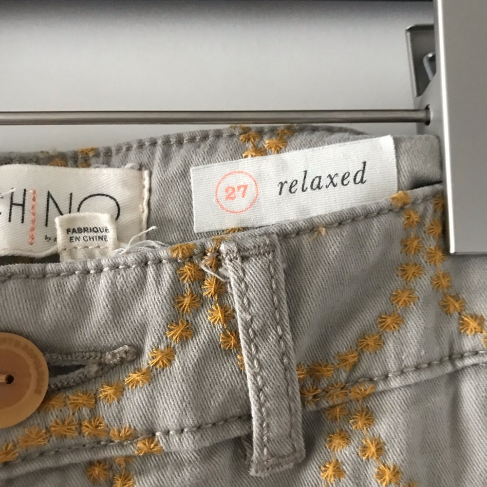 Cute Patterned Chino Pants From Anthropologie! - image 3